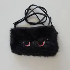 ファーショルダーバッグ 黒H&M