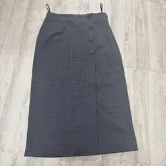 美品　ユニクロ　巻きスカート　綺麗め　S チェック