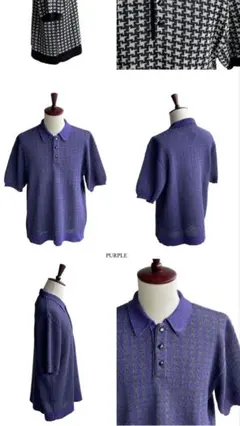 美品ニードルズPoloSweater Houndstooth 定価23,100のサムネイル