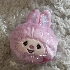 モンチッチフェイスぬいぐるみDピンクうさぎ耳キーホルダー付き - メルカリ