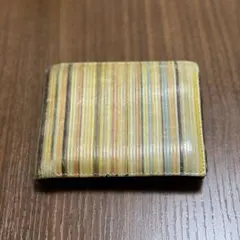 Paul Smith ポールスミス 二つ折り財布 マルチカラー ストライプ柄