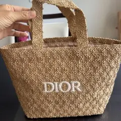 ストロートートバッグ DIOR ディオール ギフト肩掛け 刺繍手提げ 