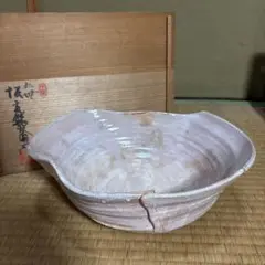 萩焼　十三代　田原陶兵衛　窯変文　皿　直径約44cm 萩焼 十三代 田原陶兵衛 窯変文 皿 直径約44cm - メルカリ