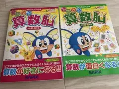 SAPIX きらめき算数脳 小学2.3年生、3.4年生 2冊セット　※裁断済みのサムネイル