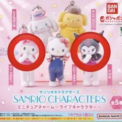 サンリオ　　ミニチュアチャーム　ライブキャラクター