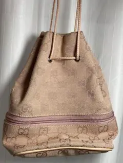 GUCCI グッチ GGキャンバス ミニリュック ピンクベージュ イタリア製のサムネイル