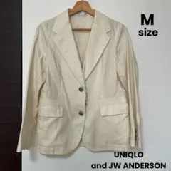 ユニクロ JWアンダーソン リネンブレンド ブレザー ジャケット オフホワイトM