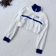 ACLENT トラックジャケット ジャージ パーカー 白