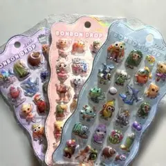 イタリアンブレインロット ぷくぷく 立体シール 3枚セット