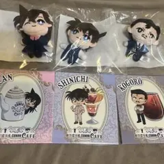 コナンセガラッキーくじ 工藤新一、毛利蘭、小五郎 DE賞6点セット