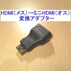 HDMI（メス）→ミニHDMI/miniHDMI（オス）変換アダプター