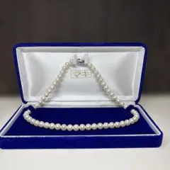マキ ホワイトパールネックレス　silver刻印 ケース付き