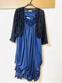 axes femme パーティードレス ネイビー（サイズM）