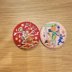 ディズニー　刺繍缶バッチ　ズートピア リメンバーミー