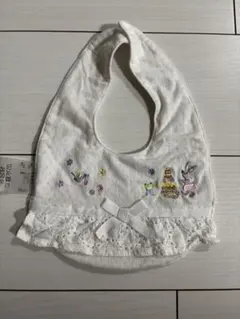 KLADSKAP 刺繍付きホワイトスタイ