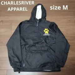 古着 CHARLESRIVERAPPAREL ナイロンアノラックパーカー 黒