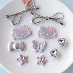 【早いもの勝ち☆】ハローキティ　クロックス用　ジビッツ　デコパーツ　10点セット