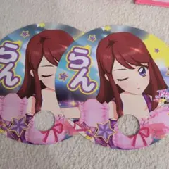 東京おもちゃショー 限定 アイカツ うちわ いちご あおい らん　3種10セット 東京おもちゃショー 限定 アイカツ うちわ いちご あおい らん 3種