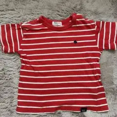 POLO Baby ポロベビー ボーダー T シャツ レッドのサムネイル