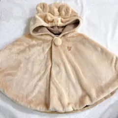 ミキハウス　ベビーマント　くま