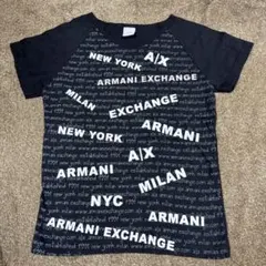 ARMANI EXCHANGE ロゴプリント 半袖Tシャツ ブラックのサムネイル
