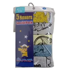 最終価格☆未使用☆ポケモンのボクサーパンツ5枚組(120)