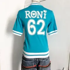 RONi 半袖 トラックジャケット ナンバリング ラメプリント y2k 平成
