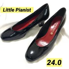 Little Pianist パンプス 黒 発表会　ピアノ　エナメル　24のサムネイル