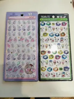 【正規品】ボンボンドロップシール ミニ 2セット スティッチ スヌーピー