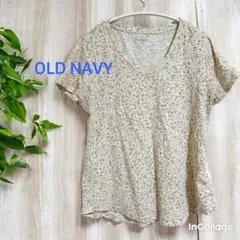 OLD NAVY 花柄 Vネック 半袖チュニック　輸入古着/海外古着
