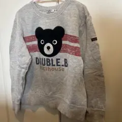 DOUBLE.B スウェットトレーナー 130サイズ グレー
