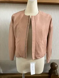 春先★ザデイズトウキョウ羊革ラムレザーノーカラージャケット36★