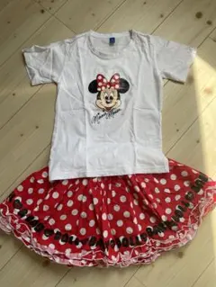 ミニーマウス Tシャツとスカートセット140cm