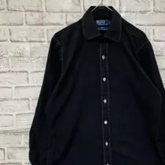 ラルフローレン長袖シャツ！ブラックM 0302