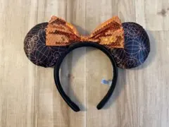 ミニー耳カチューシャ ハロウィンオレンジ