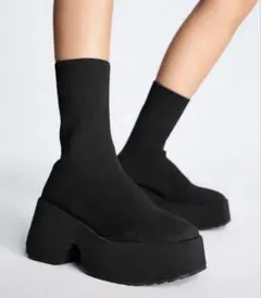 SHEIN 厚底 ソックス ブーツ 143196965