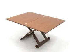 展示品　カリガリス　コヌビア　ウォールナット　伸長　ハイロー　ダイニングテーブル