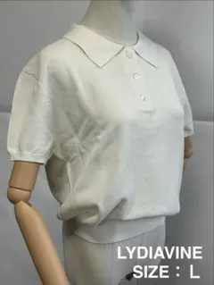 【未使用タグ付】LYDIAVINE◇リディアバイン◇半袖◇ポロシャツ◇L◇