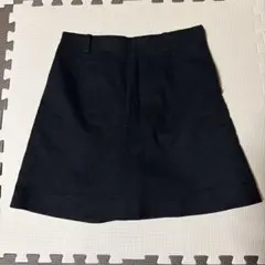 黒のタイトミニスカート 台形スカート