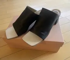 FABIO RUSCONI サンダル ミュール　ブラック 39