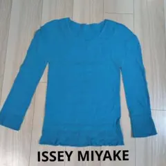 お値下げ！！ISSEY MIYAKE　A.POC　INSIDE　水色ニットのサムネイル