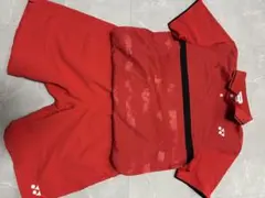 YONEX レッド ポロシャツ ショートパンツ セット Oサイズ
