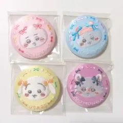 うさぎ モモンガ ハチワレ ちいかわ 刺繍 缶バッジ まとめ売り