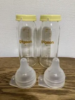 pigeon 哺乳瓶 100ml 2本セット　産院用　蓋付き