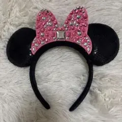 ミニー　カチューシャ 黒とピンク