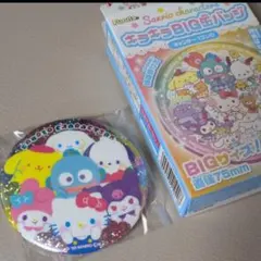 ·*·様 サンリオキャラクターズキラキラBIG缶バッジ