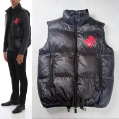 【美品】DSQUARED2 ダウンベスト ダブルジップ ブラック 50 XL
