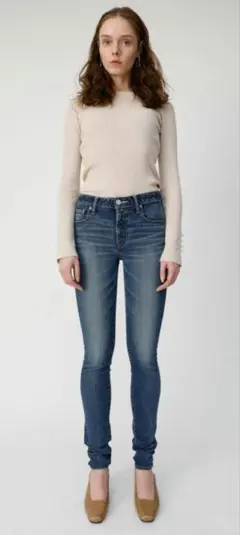 MOUSSY WF Rebirth SKINNY 23インチ ブルー