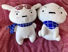 新品_タグ付き　クレヨンしんちゃん　シロぬいぐるみ　2体セット