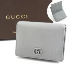 ✨Aランク✨　GUCCI ミニ財布　マーモントGGロゴ　ダブルG カーフレザー